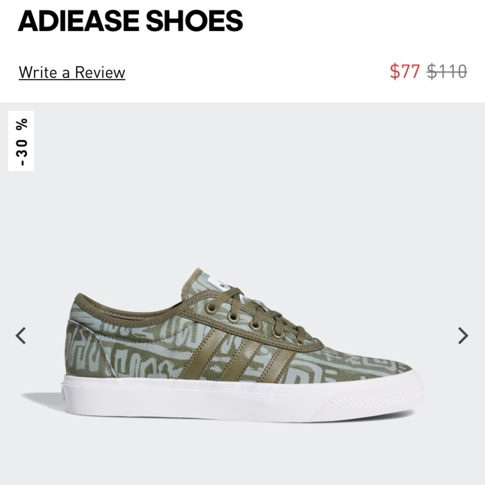 🆕 - Adidas - Adi-Ease Mens Skateboard Shoes - M12 - Picture 7 of 8